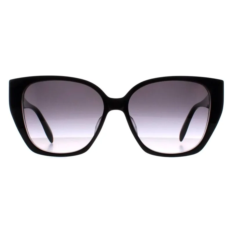 Alexander McQueen Women's Cat Eye Black Grey Gradient AM0284S Black