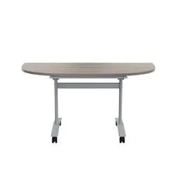 Allegro Tilting Table 1400x700-Grey Oak and Silver OTT1470DENDSVGO