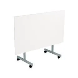 Allegro Tilting Table 1400x700 Silver Legs White Top Ref OETT1470SVWH