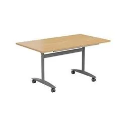 Allegro Tilting Table 1400x800 - Oak Top and Silver/Ref OTT1480SVNO
