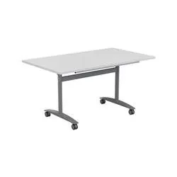 Allegro Tilting Table 1400x800 - White Top and Silver/Ref OTT1480SVWH