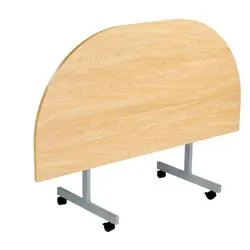 Allegro Tilting Table 1600x800 Silver/Oak Ref OETT1680DENDSVNO