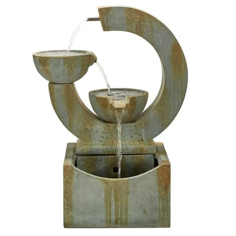 Altico Garden Products Ltd Verona Water Feature - L3.4 x W6.3 x H11.7 cm in Grey Grey