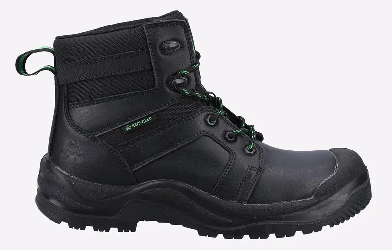 Amblers Safety 502 Leather Boots Mens - Black - Size Uk 9