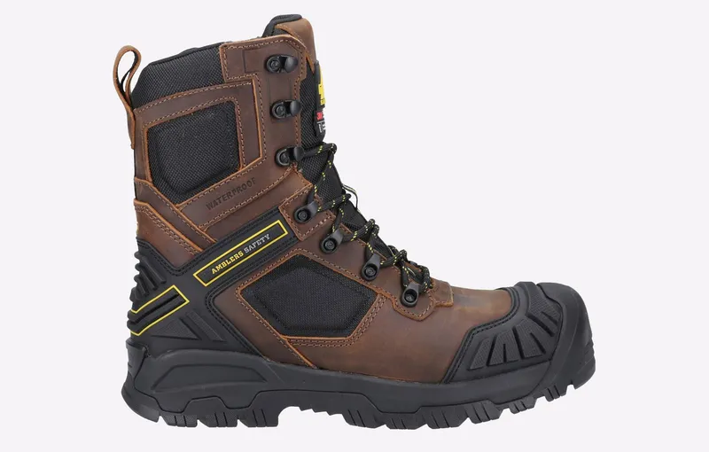 Amblers Safety Detonate Waterproof Boots Mens - Brown - Size Uk 6