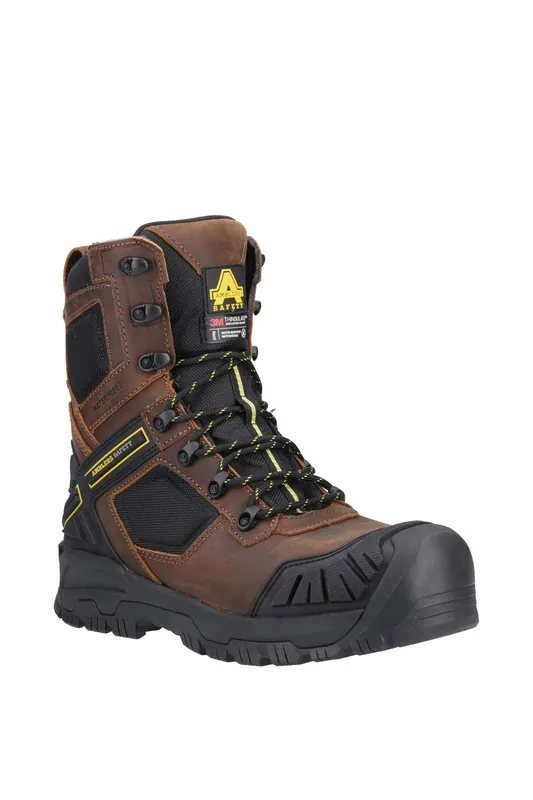 Amblers Men's 'Detonate' Waterproof Safety Footwear in Brown Size: 10 Brown 10