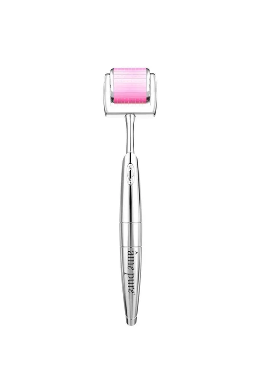 âme pure Women's Cit Face Roller 0.5 mm - Microneedling Derma Roller For Face in Silver-Pink Silver-Pink