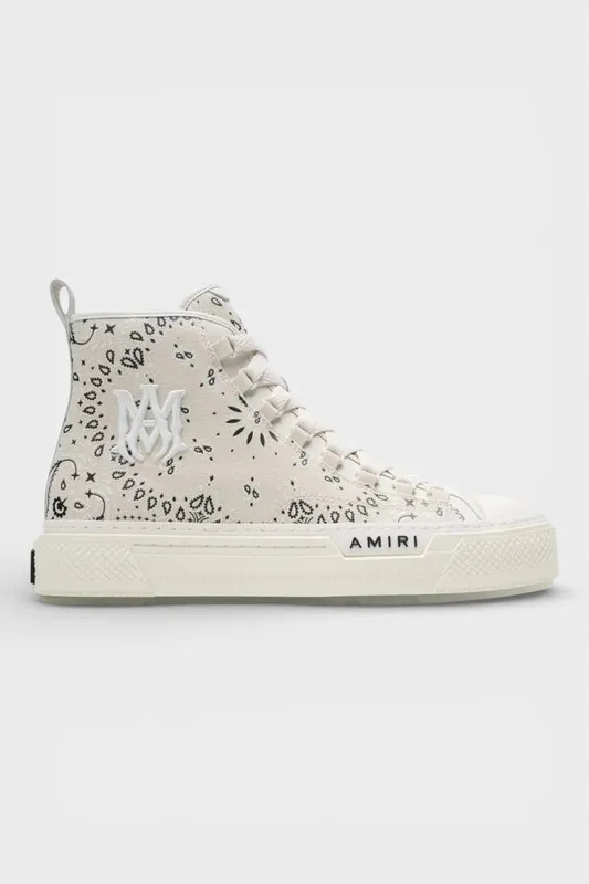 Amiri Women's Court High Bandana Alabaster in White Size: 4 Off White 4 female