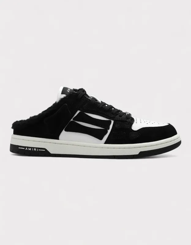 Women's Amiri Skel Low Top Mule Shearling Black Wmns - Size: 7