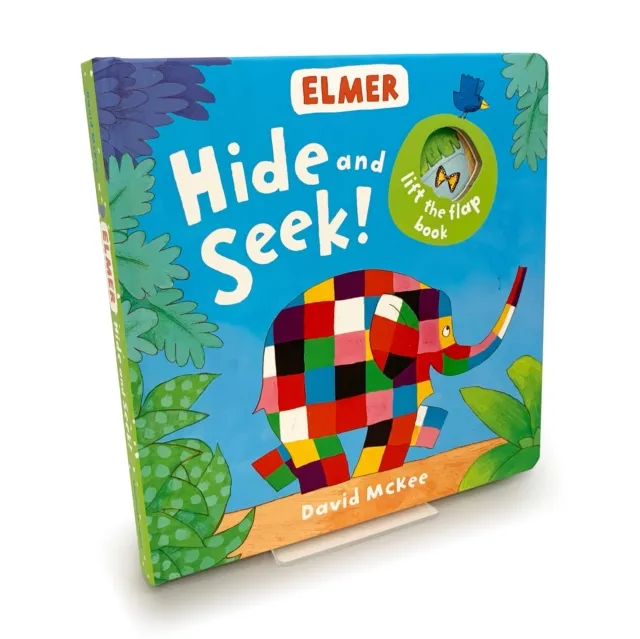 David McKee Elmer: Hide & Seek Board book Book Multicolor