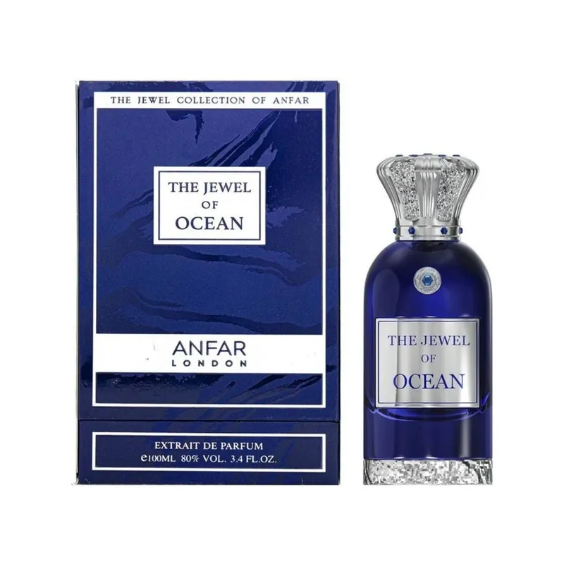 Anfar Unisex The Jewel of Ocean 100ml Extrait Perfume in Blue Blue female