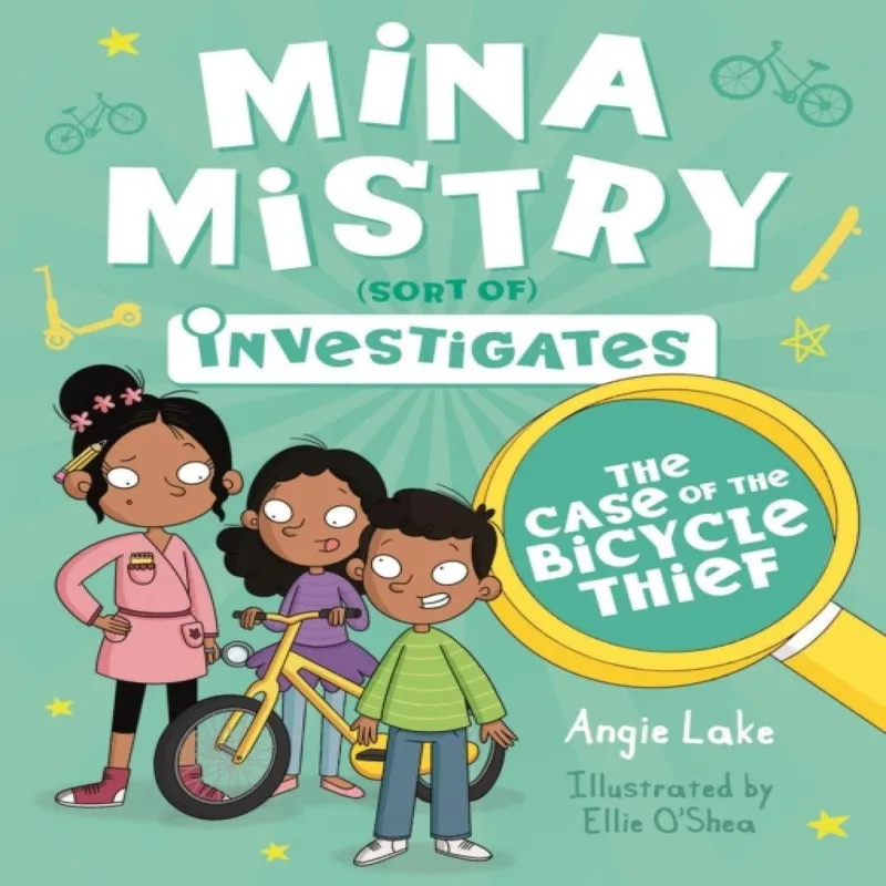 Angie Lake Mina Mistry Investigates: The Case of the Bicycle Thief Paperback Book Multicolor