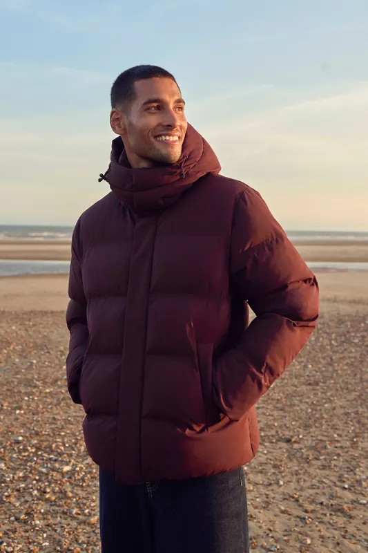 Animal Nimbus Mens Padded Jacket - Dark Red