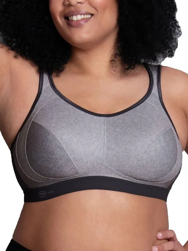 Anita Women's Extreme Control Sports Bra in Grey Size: 46C Grey 46C