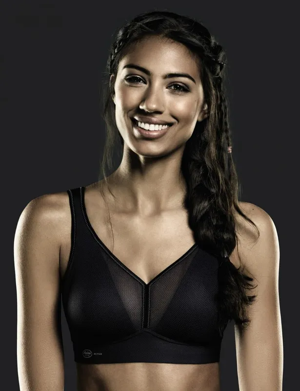 Anita Womens 5544 Active Air Control Maximum Support Sports Bra - Black - Size 32b