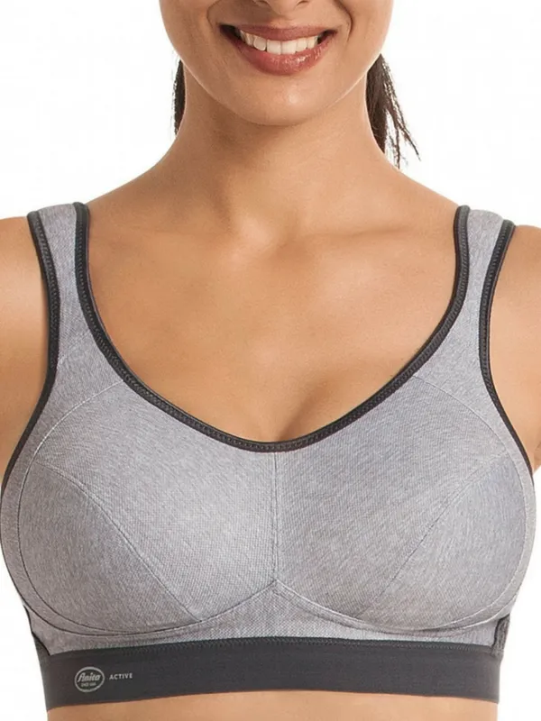 Anita Womens Active Sports Bra - Grey - Size 30e