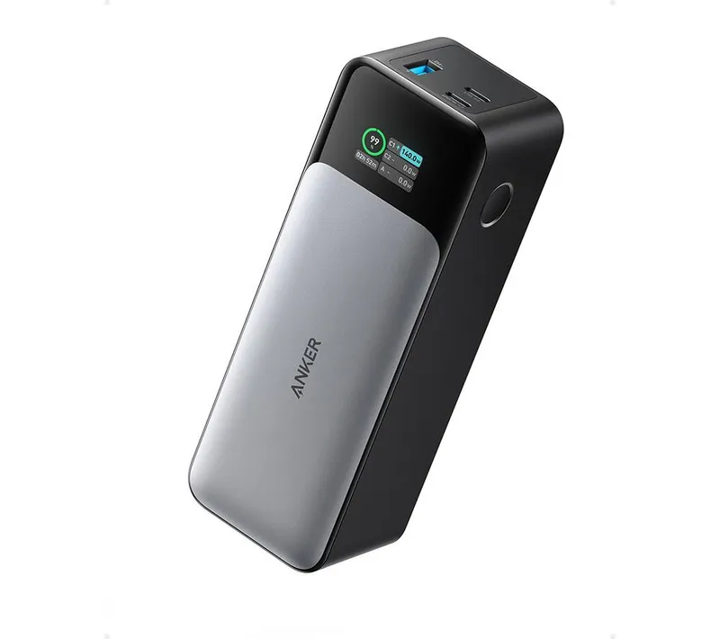 Anker 24000 mAh 140 W Laptop Power Bank - Black,Silver/Grey