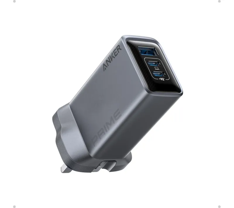 Anker Prime A2688 3-Port USB Charger, Black,Silver/Grey