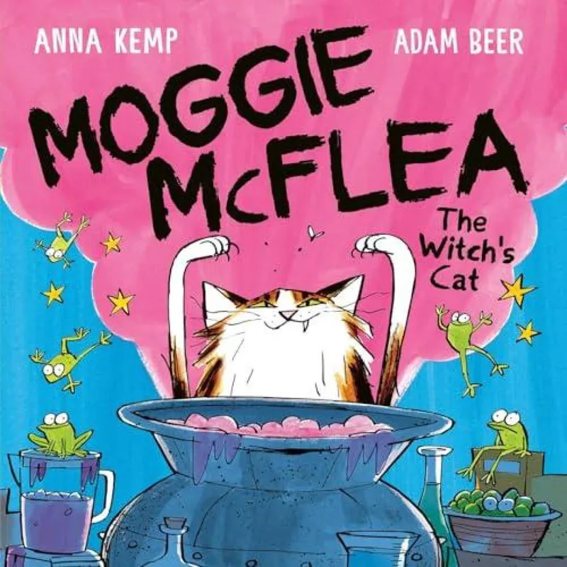 Anna Kemp Moggie McFlea : The Witch's Cat Paperback Book Multicolor