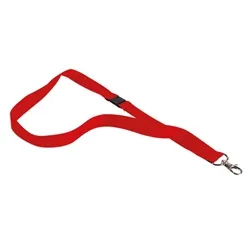 Announce Textile Badge Necklace Red (10 Pack)
