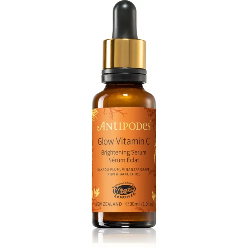 Antipodes Glow Vitamin C brightening serum to treat the first signs of skin ageing 30 ml