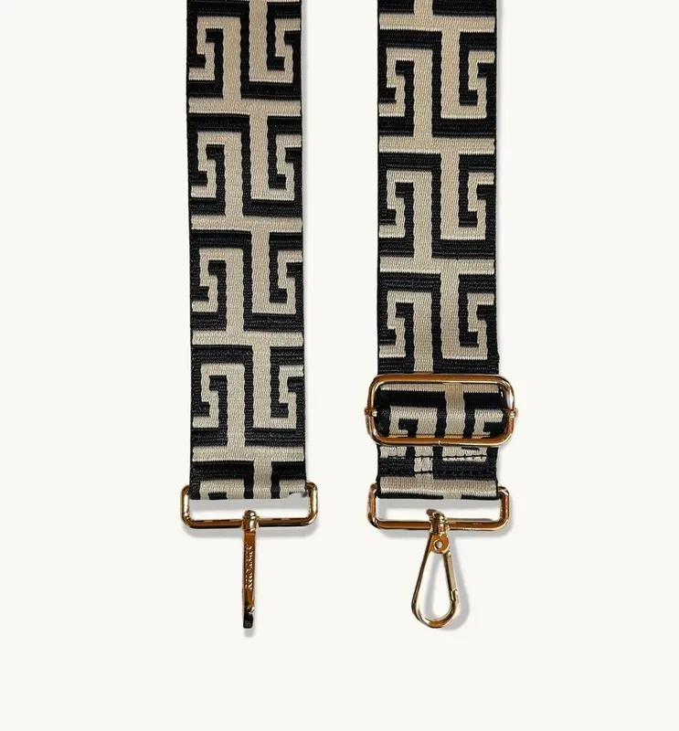 Apatchy London Women's Black & Stone Maze Strap Bag - Black - Size: One Size