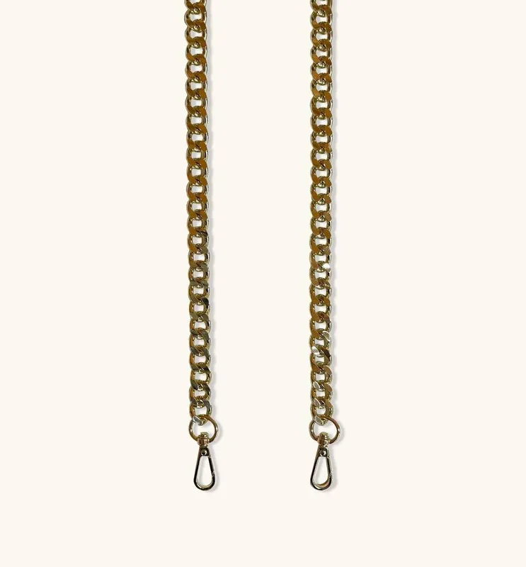 Apatchy London Women's Gold Chain Crossbody Strap - Gold