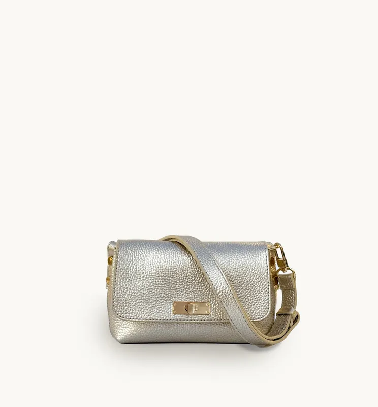 Apatchy London Women's The Maisie Leather Bag in Gold - Gold