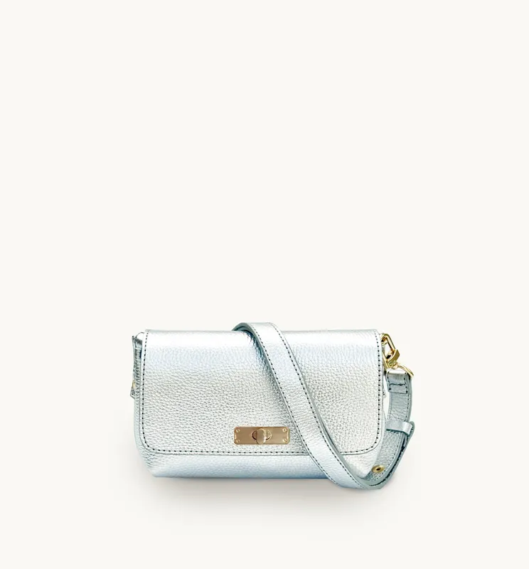 Apatchy London Women's The Maisie Leather Bag in Silver - Silver