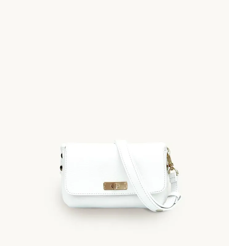 Apatchy London Women's The Maisie Leather Bag in White - White