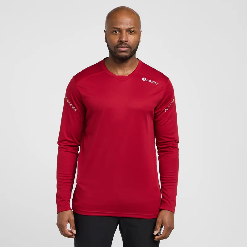 APEX7 Lithium Long Sleeve Jersey, Red