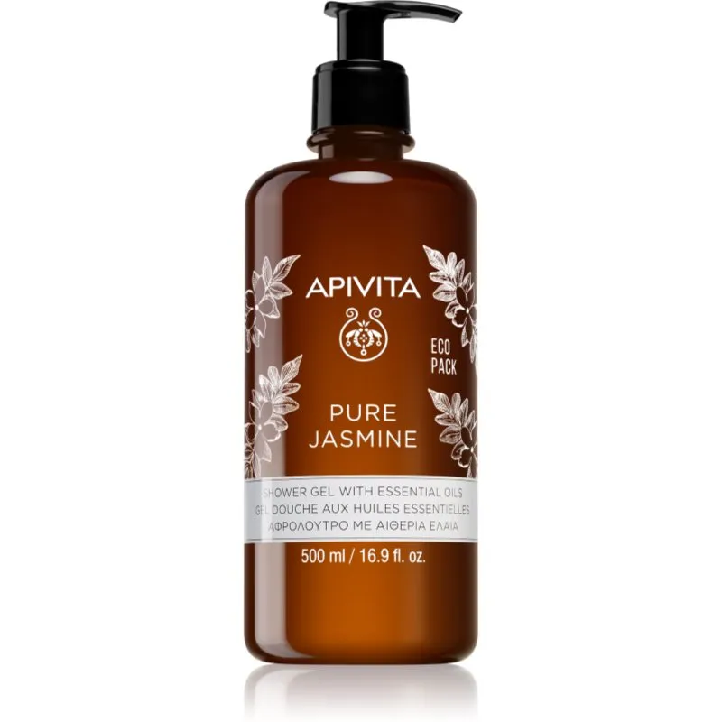 Apivita Pure Jasmine Shower Gel moisturising shower gel with essential oils 500 ml