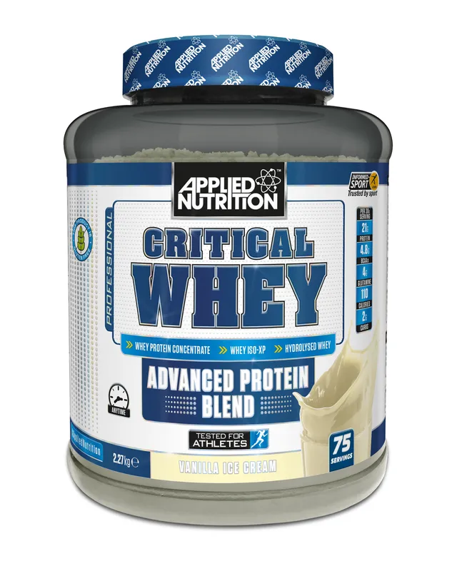 Applied Nutrition Critical Whey Protein Powder, Vanilla Ice Cream