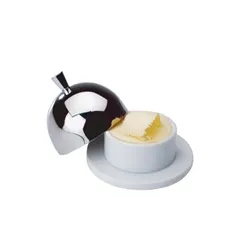 Aps Butter Dish Stainless Steel Cloche