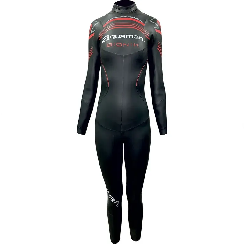 Aquaman Bionik Woman Long Sleeve Neoprene Wetsuit Black S Women