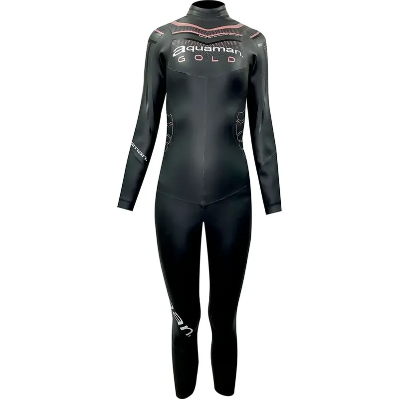 Aquaman Cell Gold Woman Long Sleeve Neoprene Wetsuit Black S Women