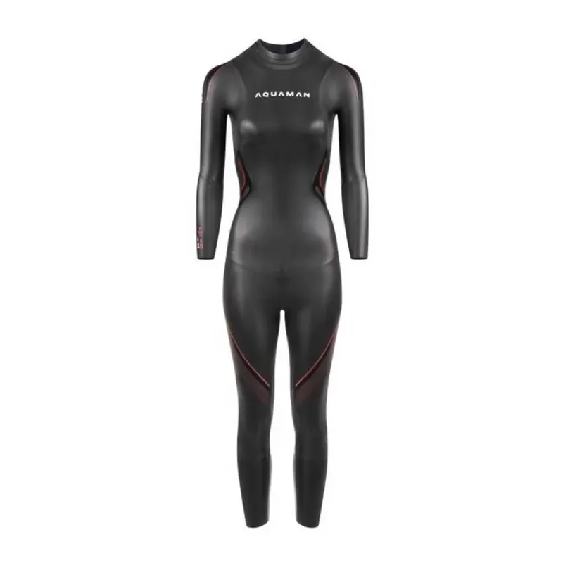 Aquaman Dna 2 Woman Long Sleeve Neoprene Wetsuit Black / Pink XS Women