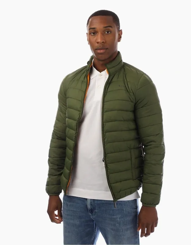 Aquascutum Men's Puffer Jacket - Green - Size: Regular/40