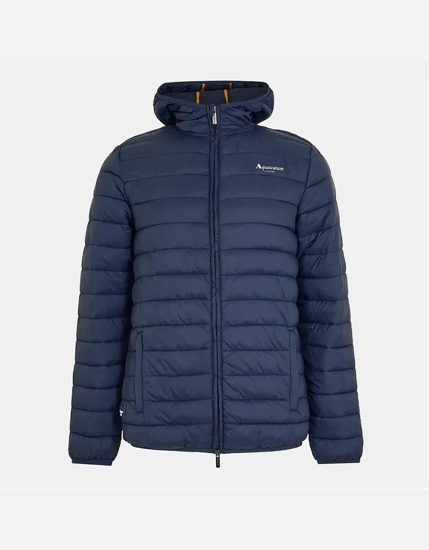 Aquascutum Men's Puffer Jacket - Navy - Size: 2X large