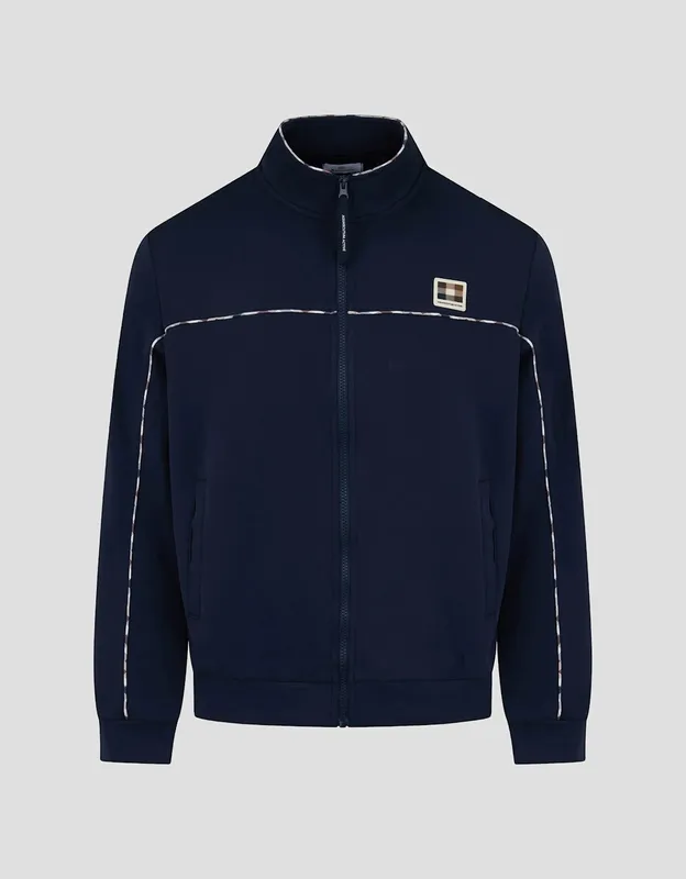 Aquascutum Piping Scuba Track Jacket - Navy