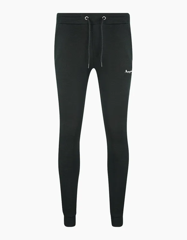 Men's Aquascutum Logo Black Sweat Pants - Size: 37/36/32
