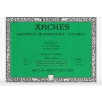 Arches : Aquarelle : Block : 20x14in (Apx.51x36cm) : 20 sheets : 140lb : 300gsm Gummed Pad : Not
