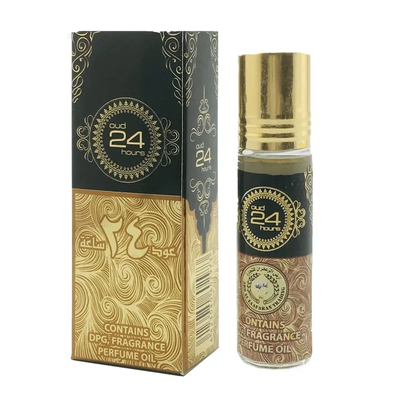 Ard Al Zaafaran Oud 24 Hours 10ml Perfume Oil Edp in Black Black