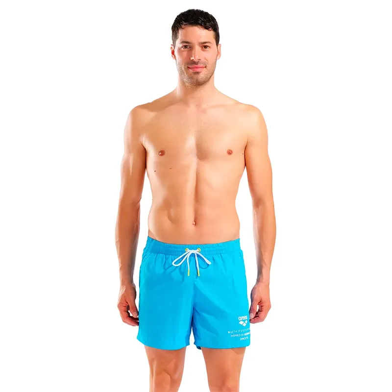 Arena Graphic Beach Swimming Shorts Turquoise S Men