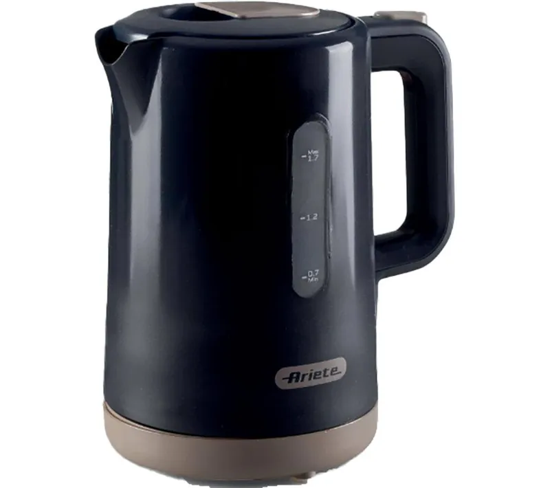Ariete Breakfast 2846 Jug Kettle - Black & Dark Grey, Black,Silver/Grey