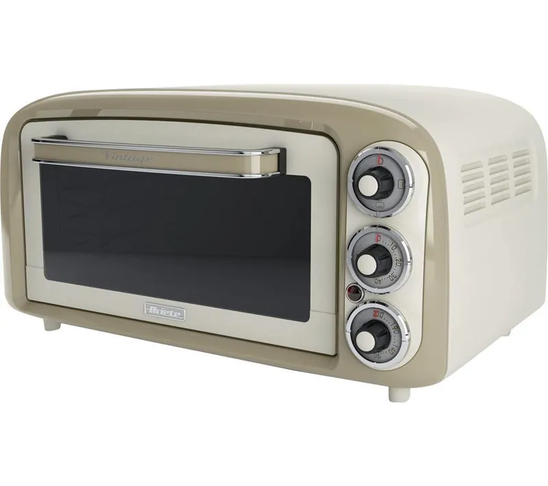 Ariete Vintage 979 Electric Mini Oven - Cream, Brown,Cream