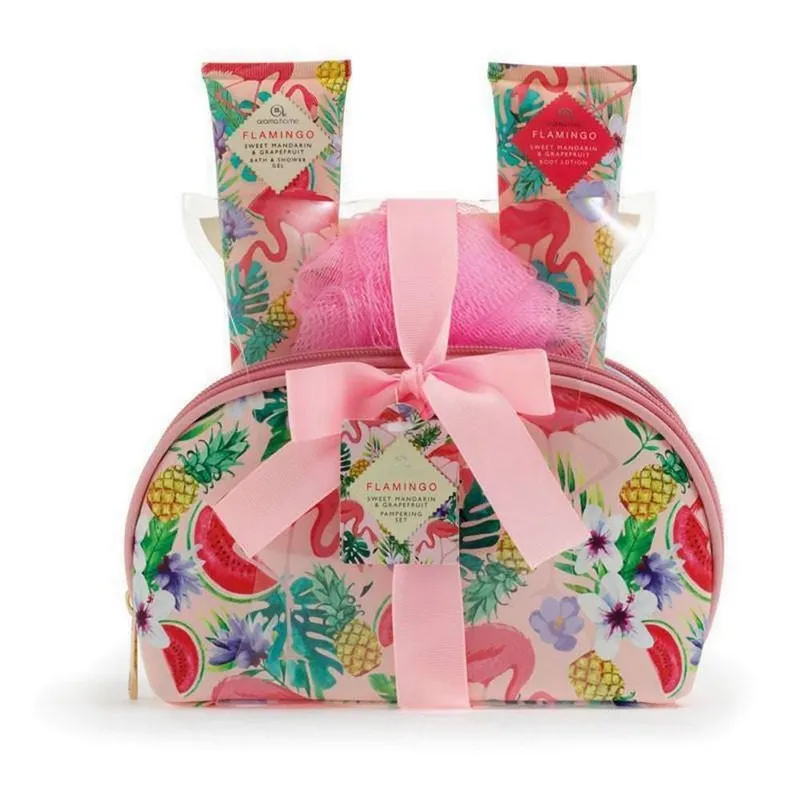 Aroma Home Unisex Flamingo Pampering Gift Set in Pink Pink One Size female