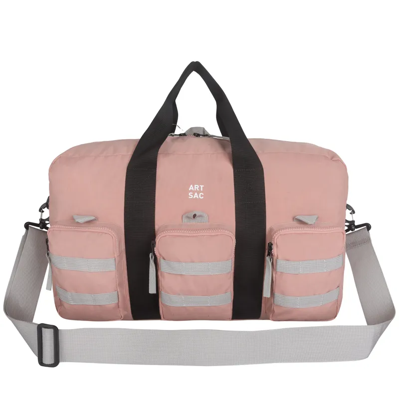 Art Sac Unisex Harring Triple Holdall - Pink Nylon - One Size