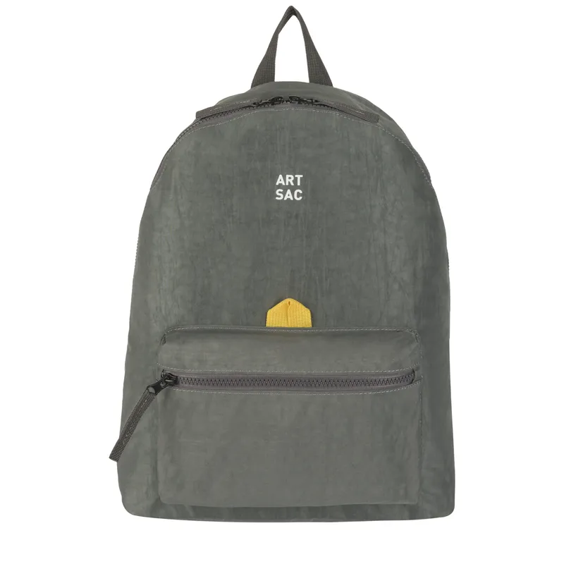 Art Sac Unisex Jakson Single L Backpack - Grey Nylon - One Size