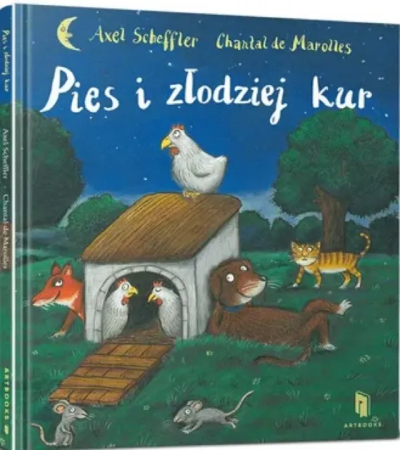 Axel Scheffler Dog & the Chicken Thief (Ukrainian language) Hardback Book Multicolor